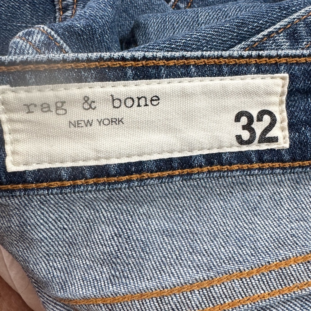 Dre low rise slim boyfriend Rag & Bone Blue Denim Jeans